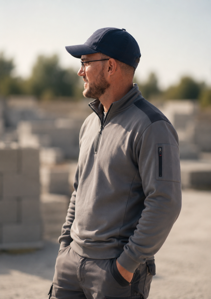 Vincent Bouvais, chef de l'entreprise Le Maçon du Village à Héric (44)