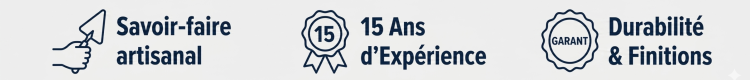 Artisan de 15 ans d'expérience, des finitions qui font la différence